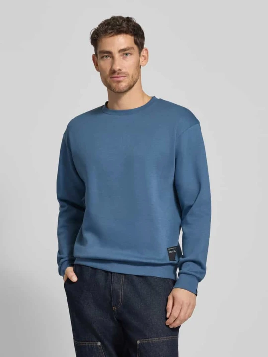 Zdjęcie produktu Bluza o kroju regular fit z mieszanki bawełny Tom Tailor Jeansowy niebieski