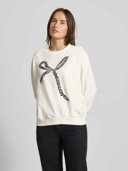 Zdjęcie produktu Bluza o kroju regular fit z mieszanki bawełny Tom Tailor Złamany biały melanż