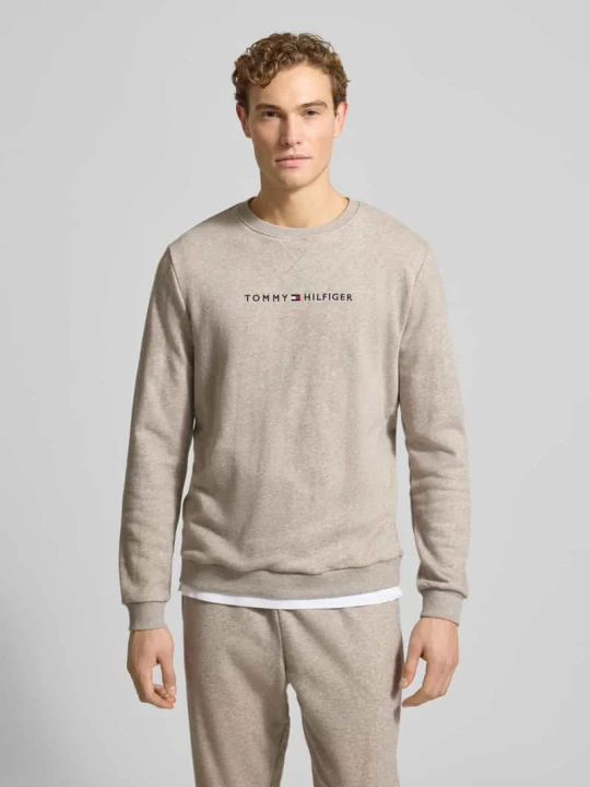 Zdjęcie produktu Bluza o kroju regular fit z mieszanki bawełny Tommy Hilfiger Złamany biały melanż