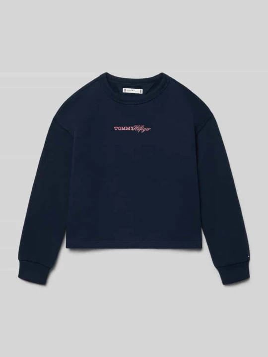 Zdjęcie produktu Bluza o kroju regular fit z mieszanki bawełny Tommy Hilfiger Granatowy