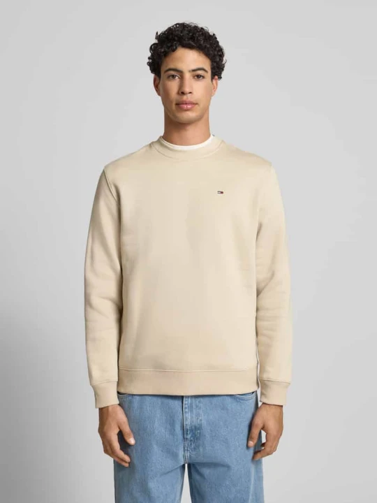 Zdjęcie produktu Bluza o kroju regular fit z mieszanki bawełny Tommy Jeans Beżowy