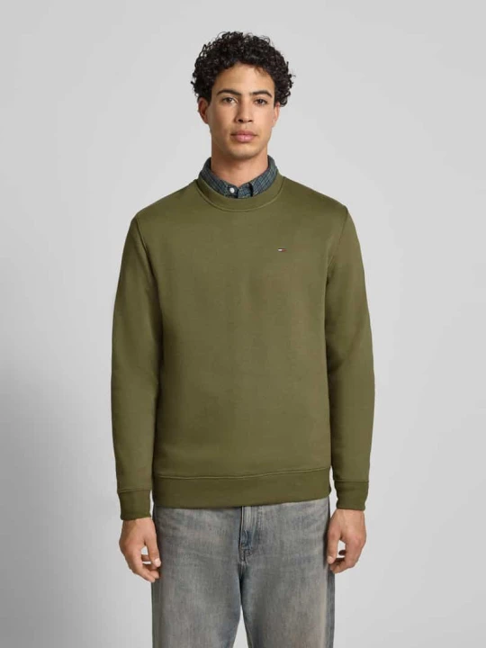 Zdjęcie produktu Bluza o kroju regular fit z mieszanki bawełny Tommy Jeans Oliwkowy