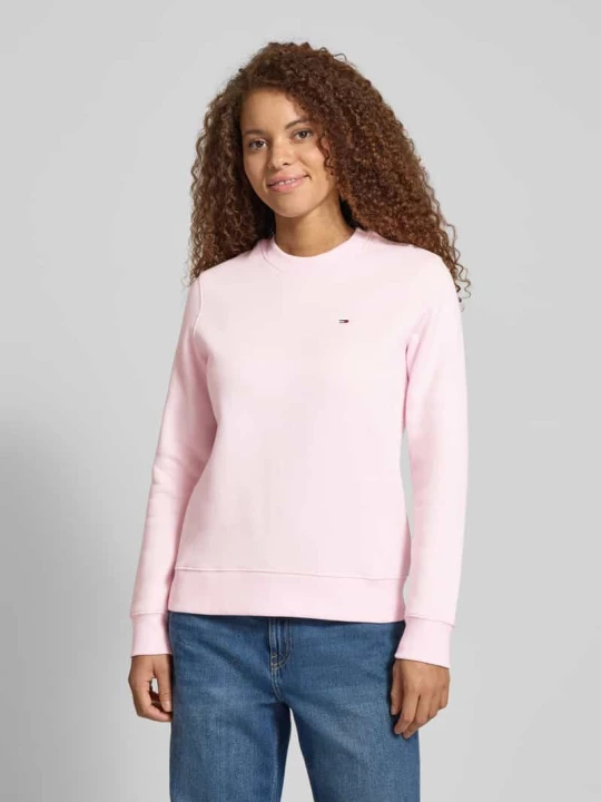 Zdjęcie produktu Bluza o kroju regular fit z mieszanki bawełny Tommy Jeans Jasnoróżowy