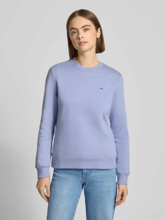 Zdjęcie produktu Bluza o kroju regular fit z mieszanki bawełny Tommy Jeans Lawendowy
