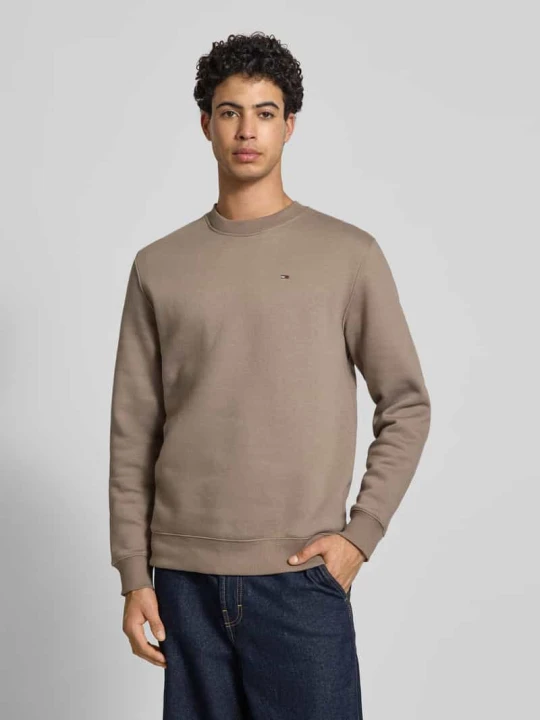Zdjęcie produktu Bluza dresowa o regularnym kroju z mieszanki bawełny Tommy Jeans Beżowy