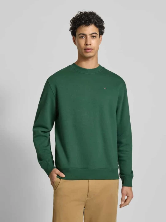 Zdjęcie produktu Bluza dresowa o regularnym kroju z mieszanki bawełny Tommy Jeans Zielony