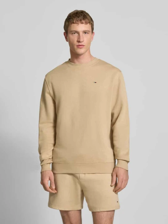 Zdjęcie produktu Bluza dresowa o regularnym kroju z mieszanki bawełny Tommy Jeans Beżowy