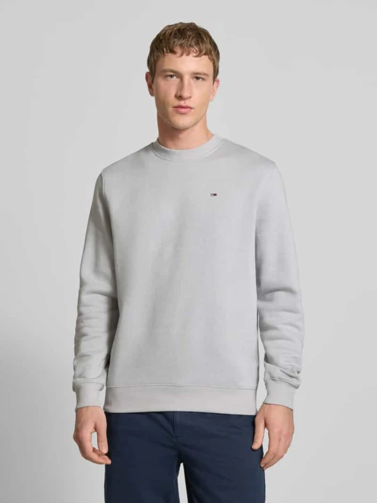 Zdjęcie produktu Bluza dresowa o regularnym kroju z mieszanki bawełny Tommy Jeans Jasnoszary