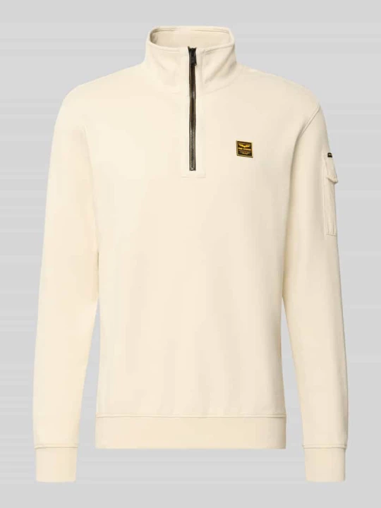 Zdjęcie produktu Bluza o kroju regular fit z mieszanki bawełny z kołnierzem zapinanym PME Legend Złamany biały