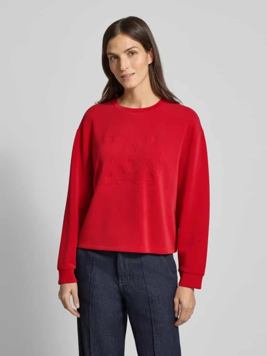 Zdjęcie produktu Bluza o kroju regular fit z mieszanki modalu s.Oliver Czerwony