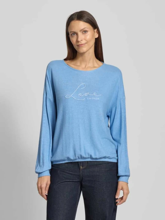 Zdjęcie produktu Bluza o kroju regular fit z mieszanki wiskozy Tom Tailor Błękitny