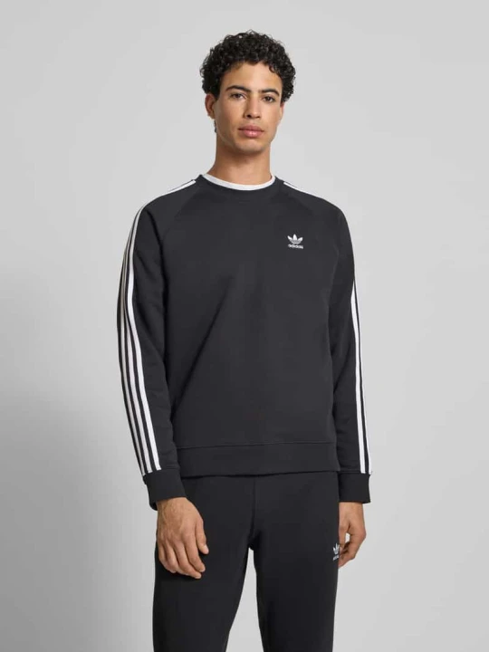 Zdjęcie produktu Bluza o kroju regular fit z wyhaftowanym logo model ‘Crew’ adidas Originals Czarny