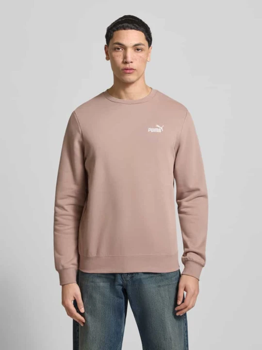 Zdjęcie produktu Bluza dresowa z logo w kroju regular fit z przeszywanym haftem logo Puma Piaskowy