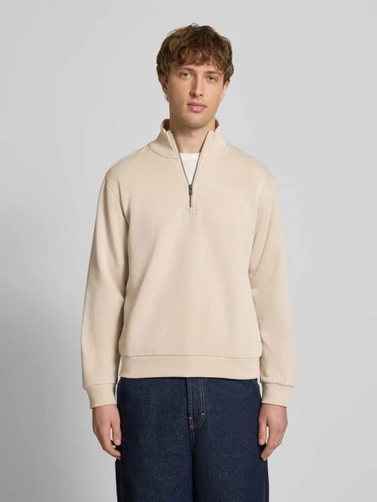 Zdjęcie produktu Bluza o kroju regular fit z kołnierzem zapinanym, model 'Bradley' Jack&Jones Beżowy