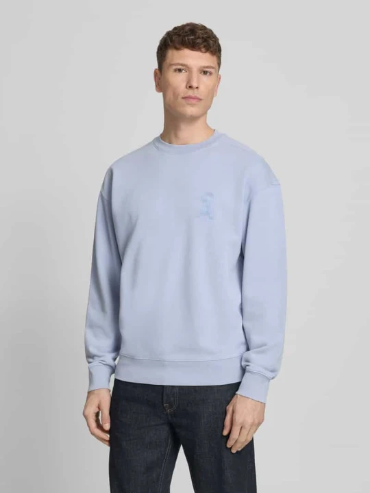 Zdjęcie produktu Bluza o kroju relaxed fit z czystej bawełny ekologicznej model 'ICONIC Å GMT' ARMEDANGELS Jasnoniebieski