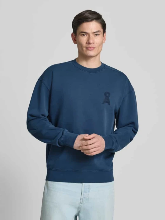 Zdjęcie produktu Bluza o kroju relaxed fit z czystej bawełny ekologicznej model 'ICONIC GMT DYE' ARMEDANGELS Granatowy