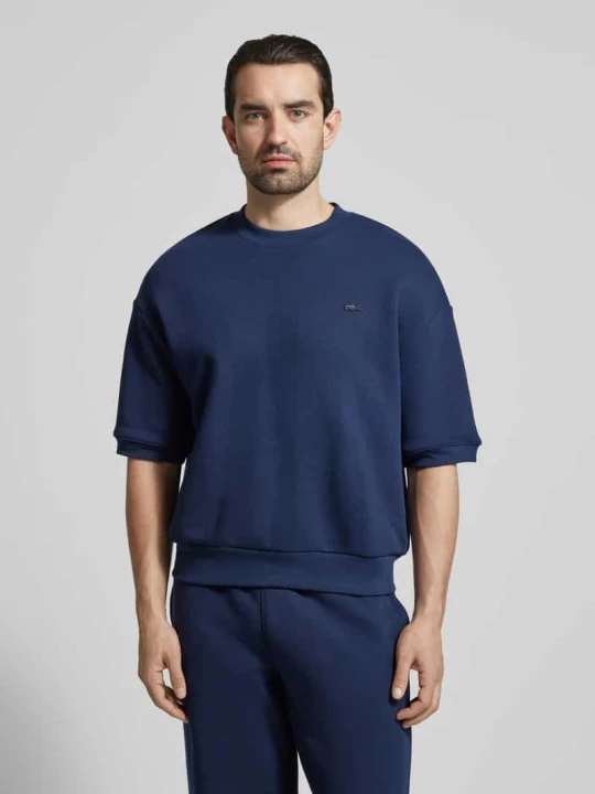 Zdjęcie produktu Bluza o kroju relaxed fit z czystej bawełny Lacoste Granatowy