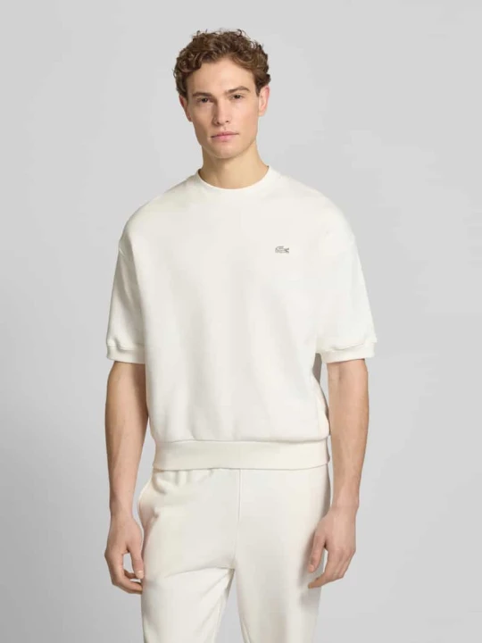 Zdjęcie produktu Bluza o kroju relaxed fit z czystej bawełny Lacoste Złamany biały