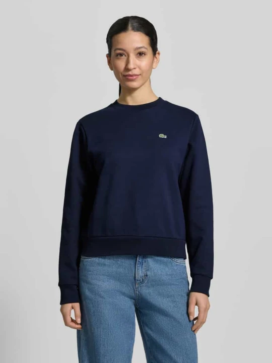 Zdjęcie produktu Bluza o kroju relaxed fit z czystej bawełny Lacoste Ciemnoniebieski