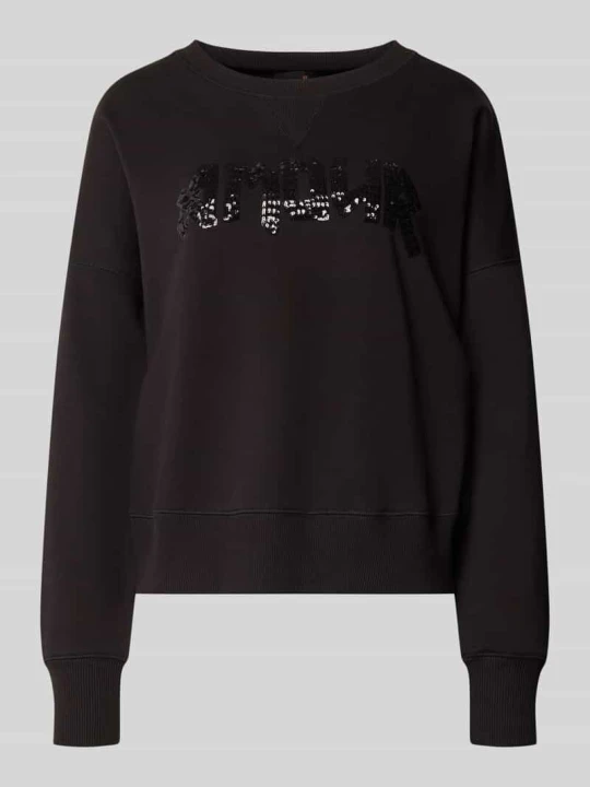 Zdjęcie produktu Bluza o kroju relaxed fit z czystej bawełny Miss Goodlife Czarny
