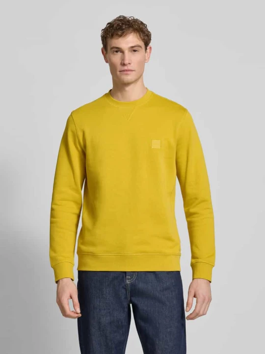 Zdjęcie produktu Bluza o kroju relaxed fit z czystej bawełny Model 'WESTART' Boss Żółty