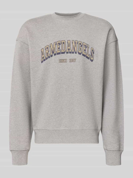 Zdjęcie produktu Bluza o kroju relaxed fit z czystej bawełny model 'WORDMARK' ARMEDANGELS Jasnoszary