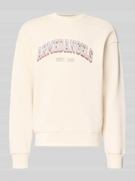Zdjęcie produktu Bluza o kroju relaxed fit z czystej bawełny model 'WORDMARK' ARMEDANGELS Złamany biały