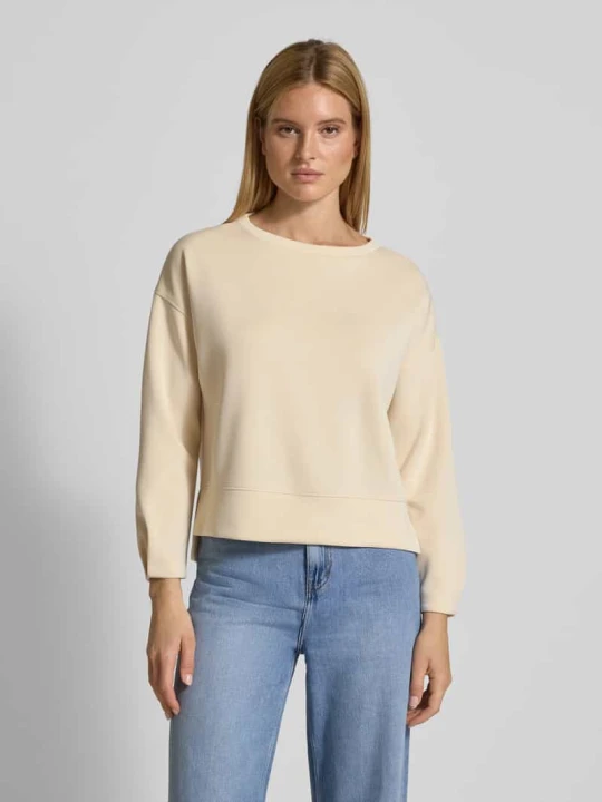Zdjęcie produktu Bluza o kroju relaxed fit z dodatkiem wiskozy comma Piaskowy