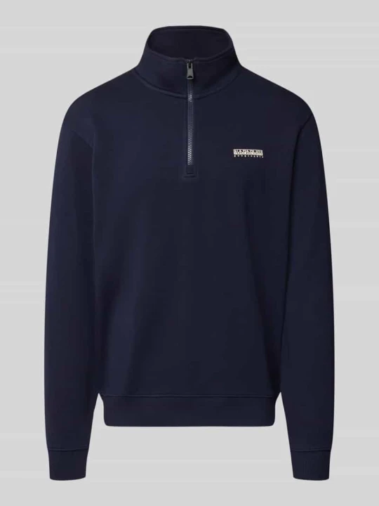 Zdjęcie produktu Bluza o kroju relaxed fit z elastycznej mieszanki bawełny Napapijri Granatowy