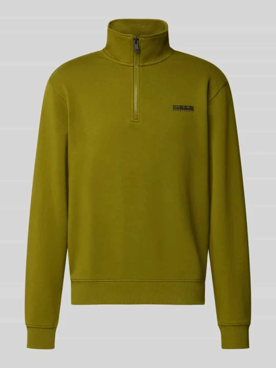 Zdjęcie produktu Bluza o kroju relaxed fit z elastycznej mieszanki bawełny Napapijri Oliwkowy