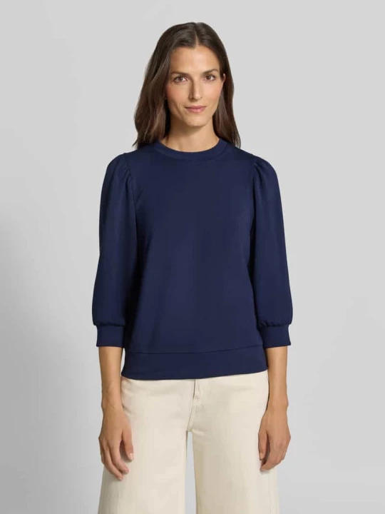 Zdjęcie produktu Bluza o kroju relaxed fit z elastycznej mieszanki modalu Rich & Royal Granatowy