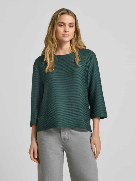 Zdjęcie produktu Bluza o kroju relaxed fit z fakturowanym wzorem s.Oliver Ciemnozielony