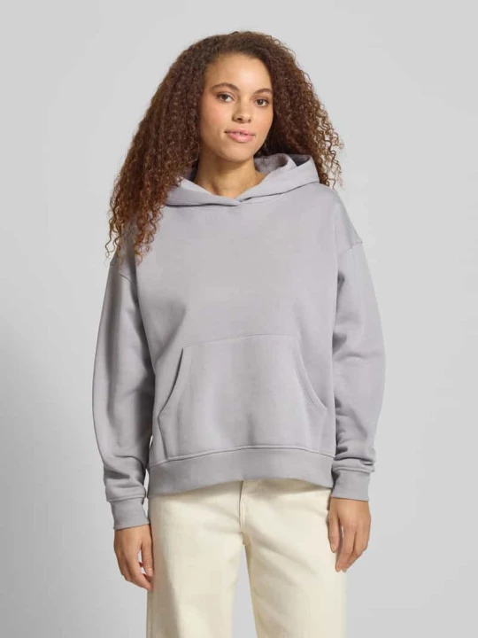 Zdjęcie produktu Bluza z kapturem w kroju relaxed fit z dodatkiem bawełny Model 'ADELE' Only Jasnoszary
