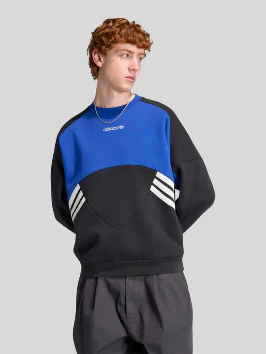 Zdjęcie produktu Bluza o kroju relaxed fit z mieszanki bawełny adidas Originals Królewski niebieski