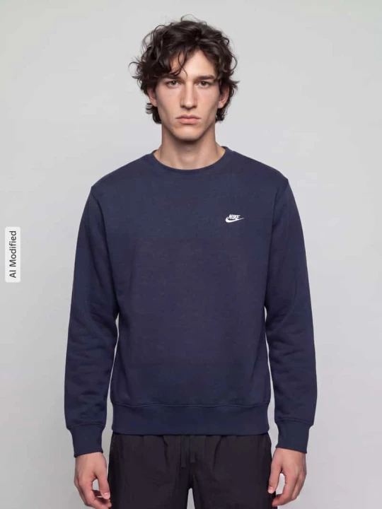 Zdjęcie produktu Bluza o kroju relaxed fit z mieszanki bawełny Nike Ciemnoniebieski