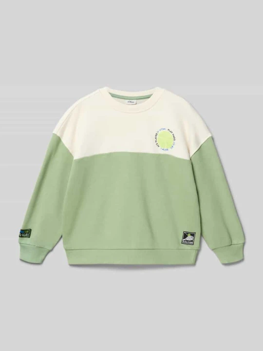 Zdjęcie produktu Bluza o kroju relaxed fit z mieszanki bawełny s.Oliver Trzcinowy