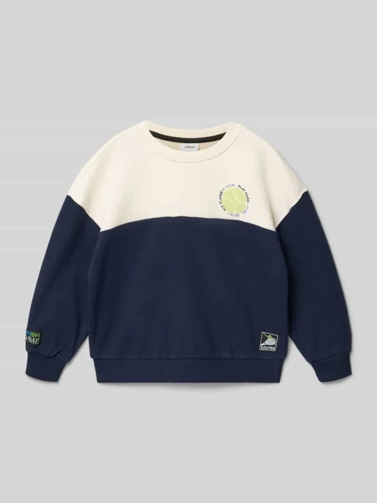 Zdjęcie produktu Bluza o kroju relaxed fit z mieszanki bawełny s.Oliver Granatowy