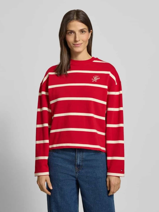 Zdjęcie produktu Bluza o kroju relaxed fit z mieszanki bawełny Tommy Hilfiger Czerwony