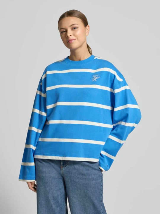 Zdjęcie produktu Bluza o kroju relaxed fit z mieszanki bawełny Tommy Hilfiger Jasnoniebieski