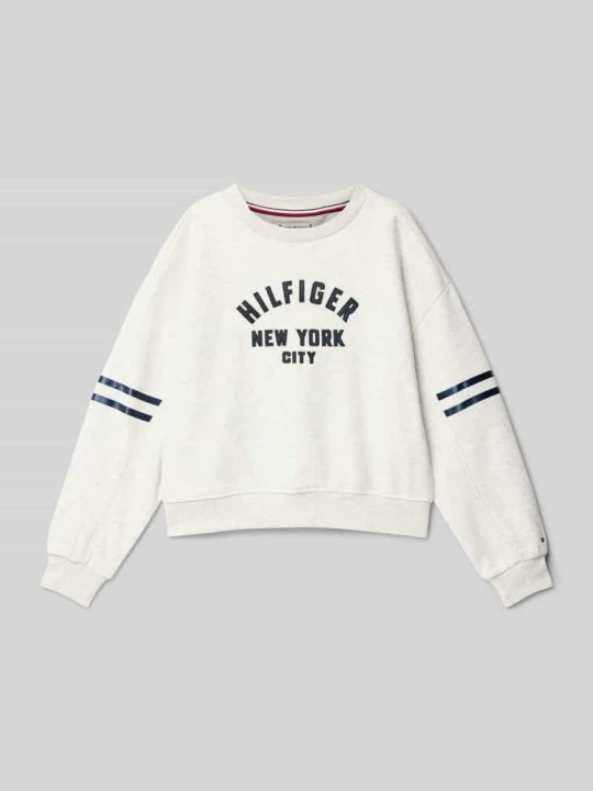 Zdjęcie produktu Bluza o kroju relaxed fit z mieszanki bawełny Tommy Hilfiger Średnioszary melanż
