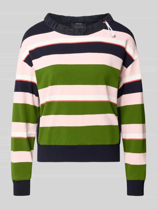 Zdjęcie produktu Bluza o kroju relaxed fit z mieszanki wiskozy Marc Cain Granatowy