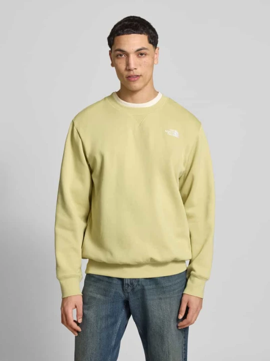 Zdjęcie produktu Bluza o kroju relaxed fit z wyhaftowanym logo model „ESSENTIAL” The North Face Jasnożółty