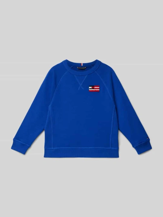 Zdjęcie produktu Bluza o kroju relaxed fit z wyhaftowanym logo Tommy Hilfiger Niebieski