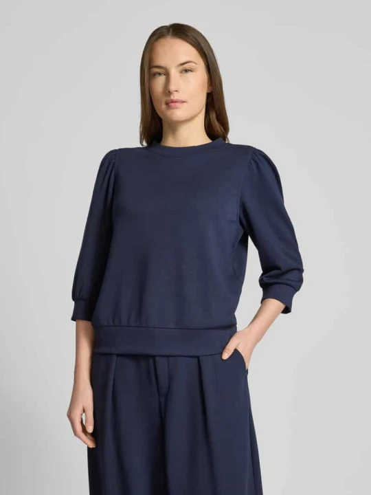 Zdjęcie produktu Bluza o kroju loose fit z rękawem o dł. 3/4 Rich & Royal Granatowy