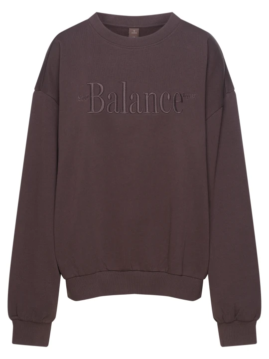 Zdjęcie produktu Bluza oversize COMFORT MODE z ozdobnym napisem Esotiq brązowy