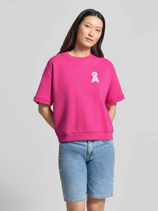Zdjęcie produktu Bluza oversize z czystej bawełny model 'BAMIKAA' ARMEDANGELS Mocnoróżowy