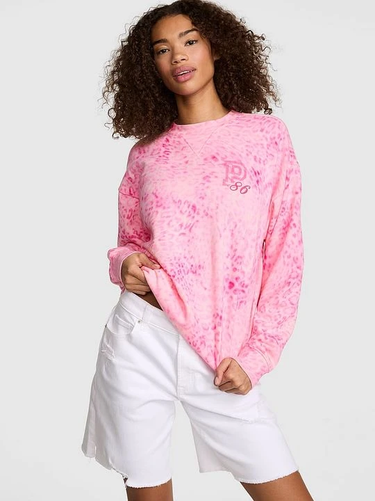Zdjęcie produktu Bluza oversize z okrągłym dekoltem Campus Fleece Victoria's Secret