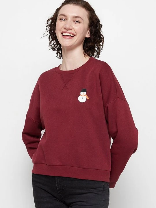 Zdjęcie produktu Bluza Pieces ciemnoczerwony