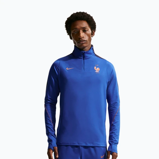 Zdjęcie produktu Bluza piłkarska męska Nike FFF Strike Dri-Fit Drill Top game royal / metallic copper Niebieski