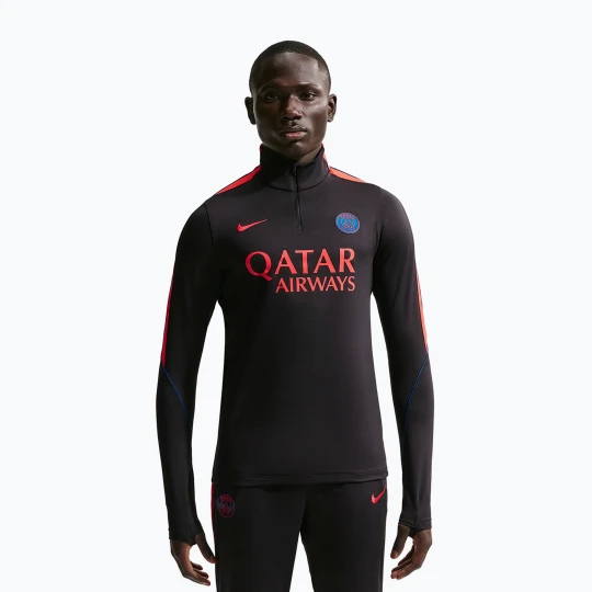 Zdjęcie produktu Bluza piłkarska męska Nike Paris Saint-Germain Strike Dri-Fit Soccer Knit Drill Top black/global red/global red